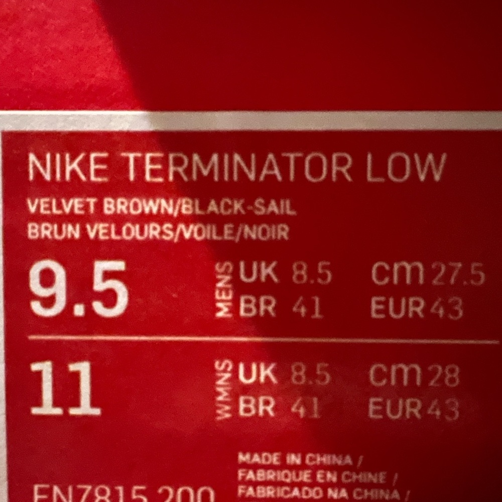 Nike Terminator Low New In Box - Picture 8 of 8